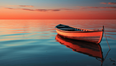 leeres Ruderboot
